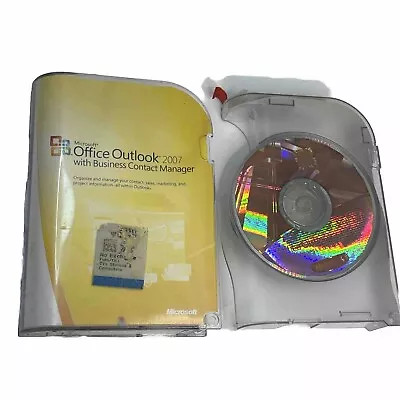 Microsoft Office Outlook 2007 Business Contact Manager With CD Product Key • $17.95