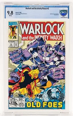 Warlock And The Infinity Watch #5 CBCS 9.8 WP (Marvel 1992) Jim Starlin Cgc • $110.25