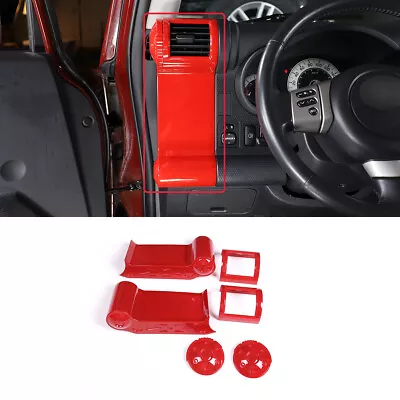 Sports Red Side Air Vent Outlet Cover Trim For Toyota FJ Cruiser 2007-2021 AU • $99.99