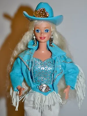 1993 Vintage Mattel Barbie WESTERN STAMPIN' Doll With Accessories VGUC • $20.69
