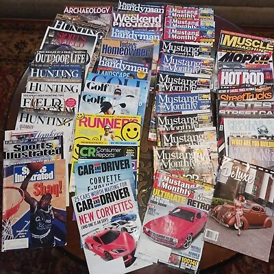 Lot Of 43 Hunting/Sports/Car Magazines Mustang Monthly Hunting Handyman ++ • $35