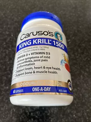 Caruso's King Krill 1500mg | 60 Capsules • $39.99