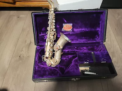 1926 King Silver Flare Curved Soprano Sax • $750