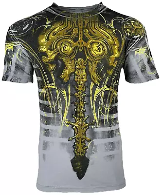 Xtreme Couture By Affliction Men's T-Shirt Panic Skull Cross S-4XL • $24.99