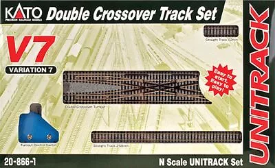 Kato - Unitrack V7 Set -- Double Crossover Track Set - N • $71.89