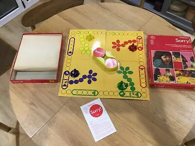 Vintage Waddingtons Sorry Board Game - Complete With Instructions • £12