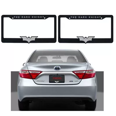 2pc Batman Dark Knight Plastic Chrome Car Truck License Plate Frame Made In USA • $19.83