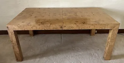 Milo Baughman Burl Dining Table • $10000