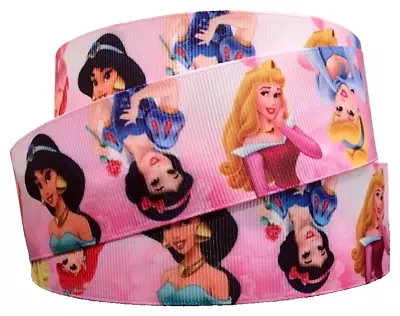 38mm Wide - DISNEY PRINCESS GROSGRAIN RIBBON - 1 YARD - Crafts Cake Decoration • £2.15