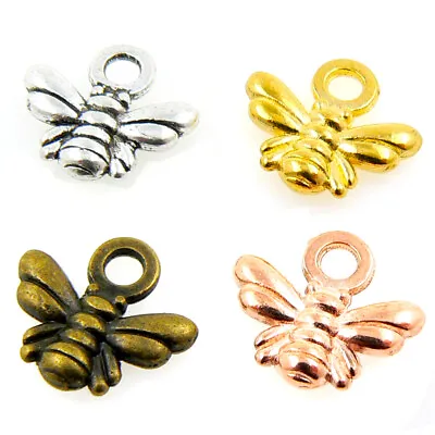 £3.25 • Buy Bumble Bee Honey Bee Charms Pendants - Silver, Gold, Rose Gold Or Antique Gold