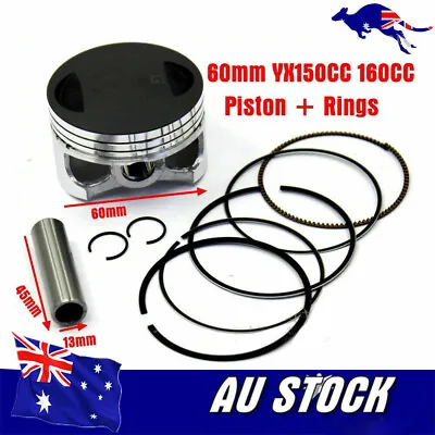 YX 150cc 160cc Piston & Rings Set  60mm Pit Pro Dirt Bike Atomik Bse Dhz Tdr  • $44.95