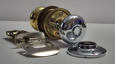 *NEW* Yale YH Collection Cambridge Door Knob Two-tone Polished Brass (50+% OFF) • $12.99