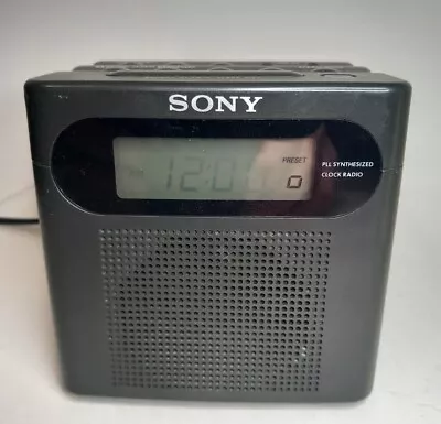 Sony ICF-C103L - Digicube - Digital Alarm Clock - 3 Band FM MW LW Radio • £8