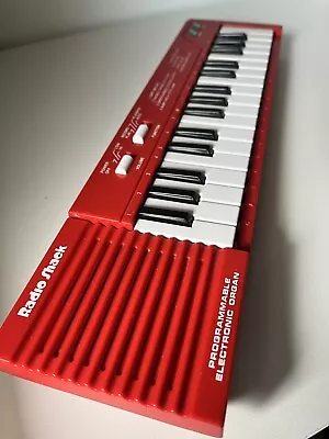 VTG Radio Shack Mini Keyboard Electronic Organ 60-2237 RED Working! • $19.99