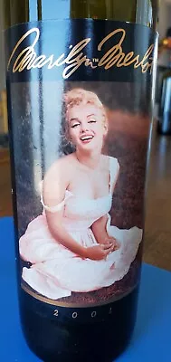 RARE Marilyn Monroe Marilyn Merlot Empty Wine Bottle 1999 Nova Wines Napa • $20