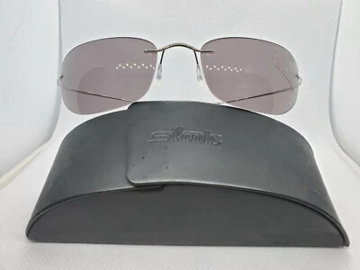£235.75 • Buy SILHOUETTE 8592 10 6125 Titanium Frame W/ Mauve/Gray Lens Sunglasses NEW