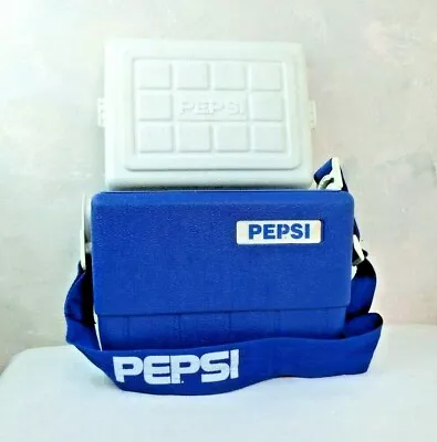 Vintage Pepsi Soda Cooler Locking Retro Soda Can Ice Box Beach Advertisement VTG • $79.99