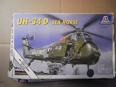 Italeri Uh-34 D Sea Horse Helicopter Model Airplane Kit Good For Parts Only • $2.99