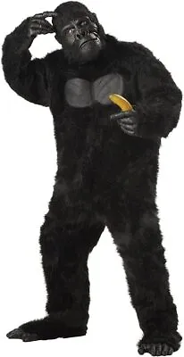 Adult Male Gorilla Costume California Costumes Men's Plus-Size Halloween Costume • $124.99