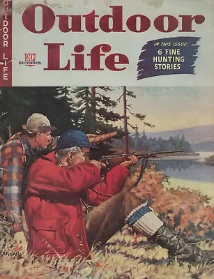  1942 Outdoor Life December - J F Kernan; Hunt Along The Alaska Road; Elk;  • $29