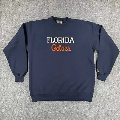 Vintage Florida Gators Mens Sweater Extra Large Blue Soffe Embroidered Crew • $35.98