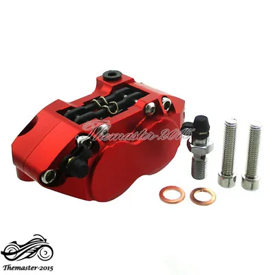 Racing 4-piston Brake Caliper For Pit Dirt Super Motard Bike Scooter Moped Motor • $44.95