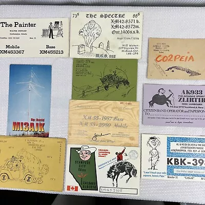 Vintage QSL Radio Cards Lot Amateur Radio QSL Cards Lot Canada QSL Radio Cards • $19.99