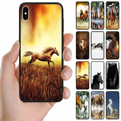 For Huawei Series - Horse Theme Print Mobile Phone Back Case Cover #1 • $9.98