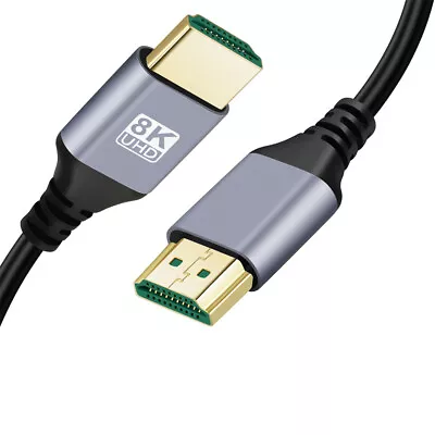 Compatibility-HDMI 2.1Ultra Thin HDTV Cable 8K 4K Hyper Super Flexible Slim Cord • $12.53