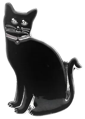 £2.59 • Buy Lucky Black Cat Kitten Feline Metal Enamel Pin Badge Brooch