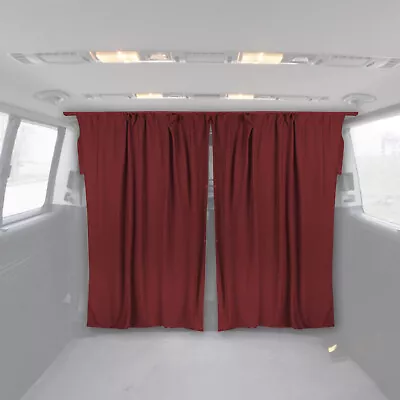 54  X 71  Cab Divider Van Cabin Curtain Campervan Kit Red • $79.99