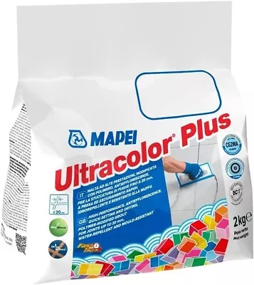 Mapei Grout 2kg 100 White Ultracolor Plus Flexible COLOUR Wall And Floor • £8.59