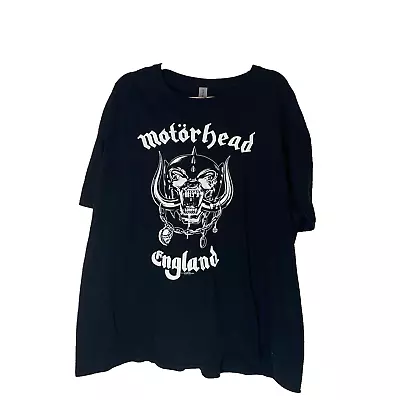 Motorhead T-Shirt Tee Sz 2X Gildan Black Double Sided Rock Band Tee • $16.78