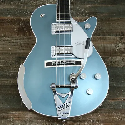 Gretsch G6134T-140 140th Double Platinum Penguin Bigsby TwoTone Stone JT23010518 • $3463.15