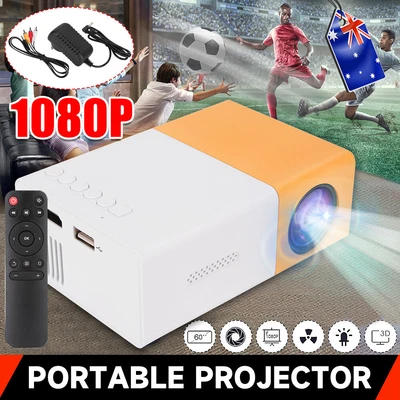 $34.85 • Buy Mini Projector LED 1080P Home Cinema Portable Pocket Projector Home Theater