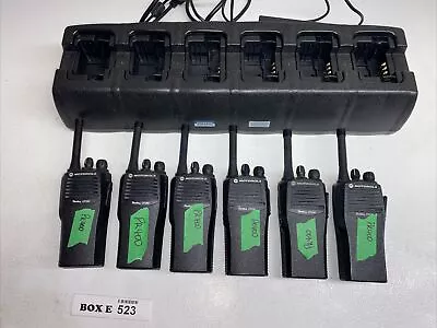 6 Motorola PR400 UHF 16 Channel Radios In CP200 Shells AAH65RDC9AA2AN • $750