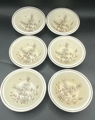 Bowls X 6 - W H Grindley & Co Pinwood Pine Cones 6  Collectable 1970's Vintage  • £15.90