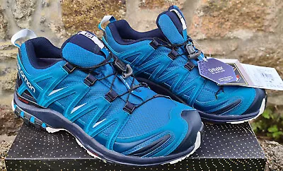 Rare Salomon Xa Pro 3d Gtx Lyons Blue / Goretex Size Uk8 /eur42 Shoe • £160