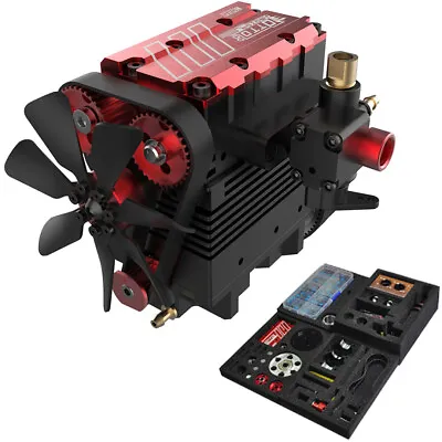 Toyan OTTO Motor FS-L200AC DIY 4 Stroke 2 Cylinder RC Nitro Engine Kit • $179.95