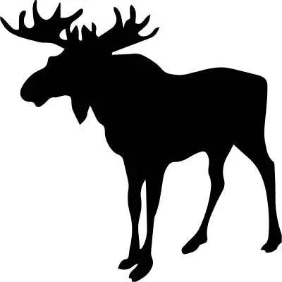 4.25  Moose Decal Vinyl Sticker Wildlife Silhouette Nature Animal Travel Hike • $3.50