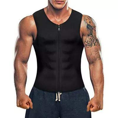 Men Waist Trainer Neoprene Sweat Vest Body Shaper Fajas Para Hombres Reductora • $10.79