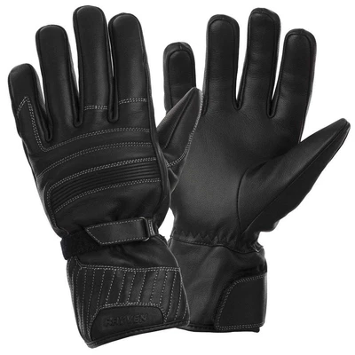 $39.94 • Buy Rayven Mamba Waterproof Leather Motorcycle Gloves Scooter Bike Thermal Black