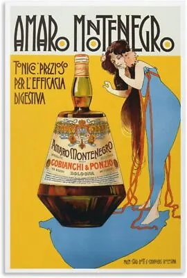 Amaro Montenegro Vintage Food And Drink Poster Canvas Painting Wall Art Poster • $16