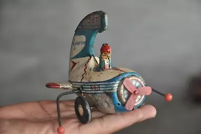 Vintage Friction ALPS Mark Litho No.1 Acrobat Airplane Tin ToyJapan • $216.01