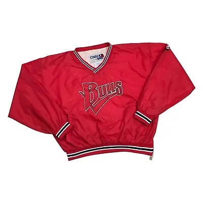 Vintage Chalkline Chicago Bulls Windbreaker Xl Pullover Sweatshirt Jordan Pippen • $39.99