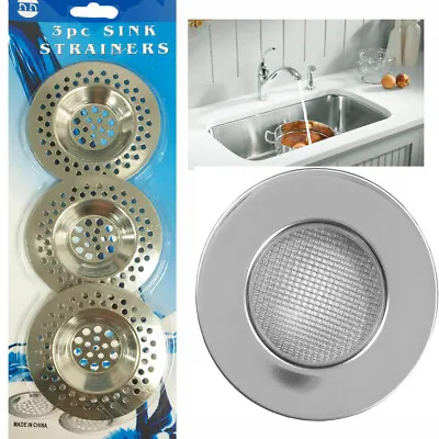 £3.99 • Buy Sink Strainer Kitchen Basin Food Waste Bathroom Cover Hair Trap Filter Drain Net