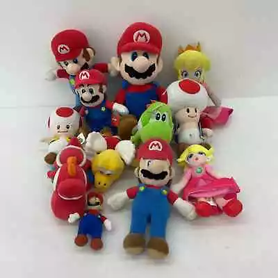 Nintendo Super Mario Plush Stuffed Animal Toy Lot Princess Toad • $69