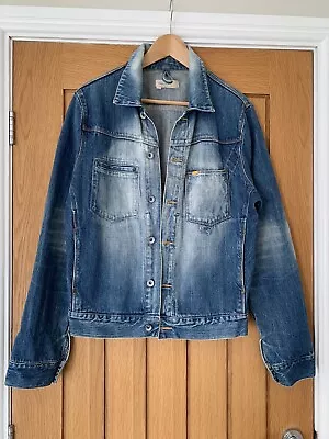 Caterpillar CAT 90s Denim Jacket Size Medium Great Condition • £8.99