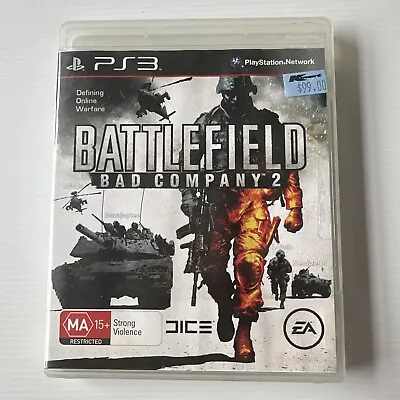 Battlefield: Bad Company 2 Sony PlayStation 3 PS3 Game (PAL) FREE SHIPPING • $8