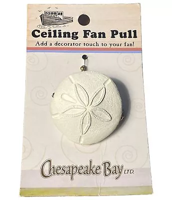 VINTAGE Coastal Sand Dollar Decorative Ceiling Fan Light Pull 3D Beach House NEW • $8.88